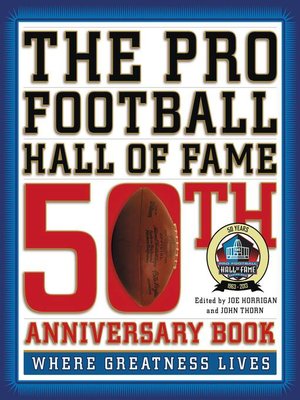 cover image of The Pro Football Hall of Fame 50th Anniversary Book